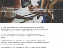 Tablet Screenshot of jansen-assekuranz.de